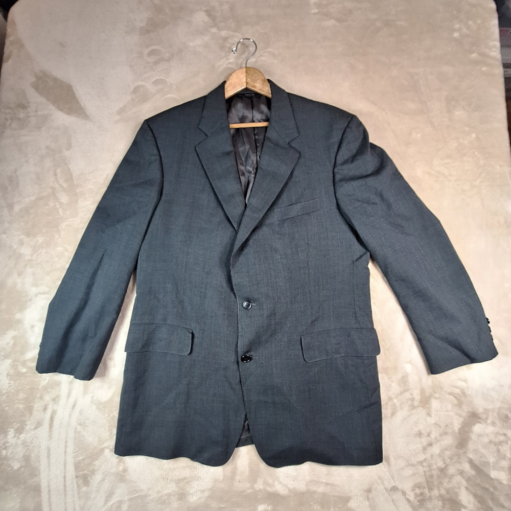 Vintage Brooks Brothers Blazer Men's 42 Blue Single Breasted Wool BrooksEase